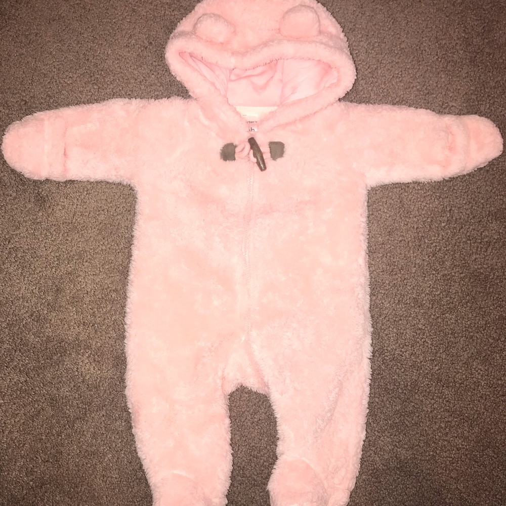 Adorable Carters Fleece Winter Bunting, newborn